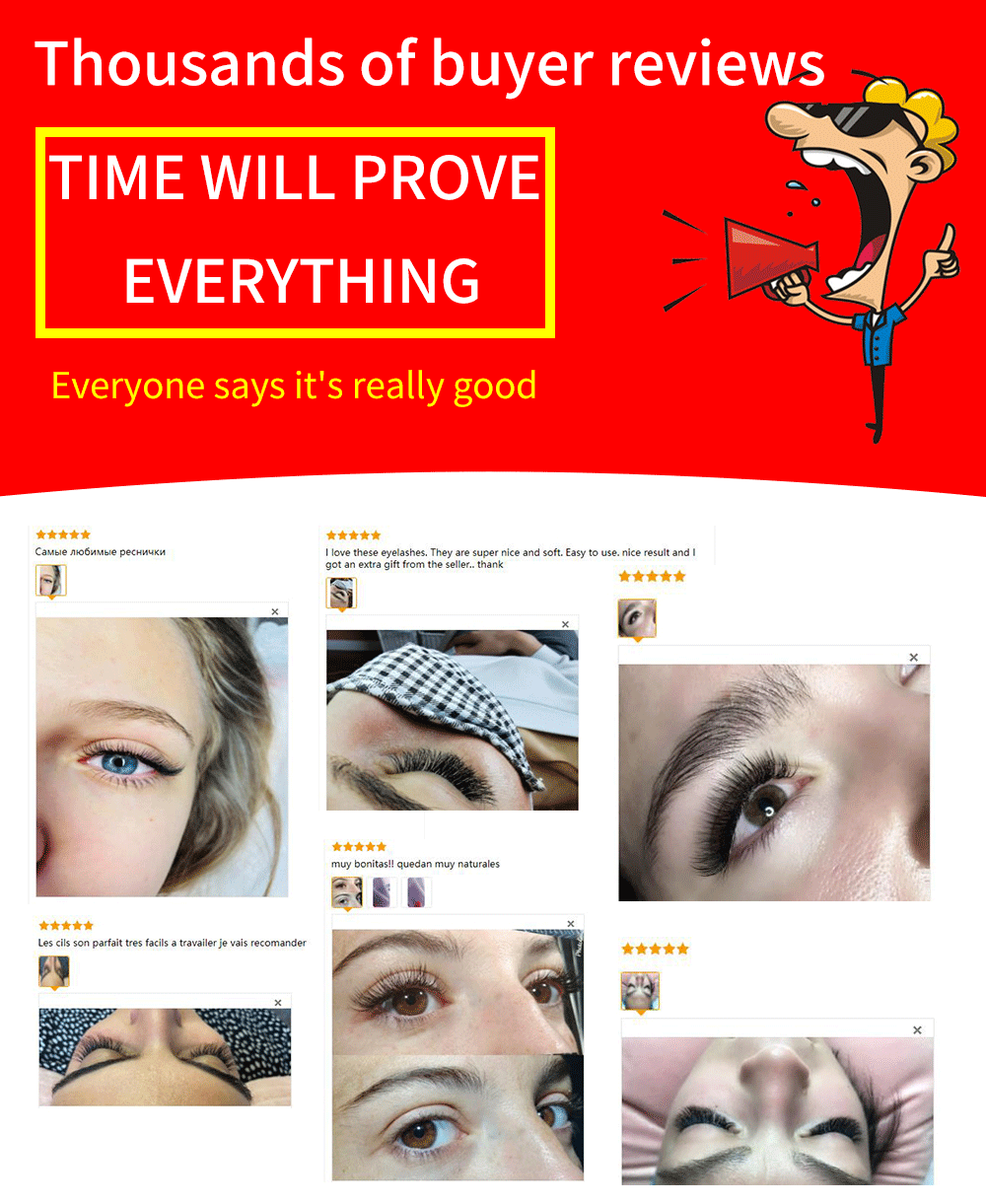 E-young 2d Premade Lashes Volume Fans Short Stem C/D Curl 0.1mm Natural False Eyelashes Extensions Premade Fans Wholesale Makeup