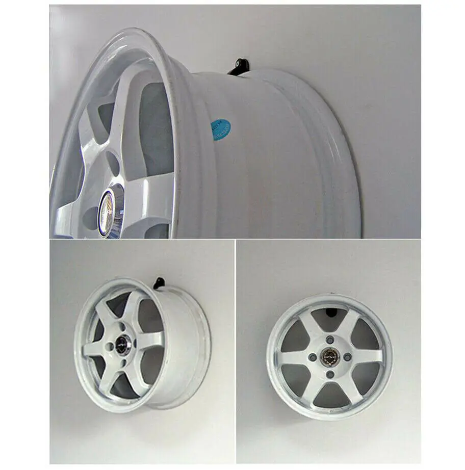 10pcs Tire Wheel Rim Hub Hanging Plastic Black ABS Hook Holder Shop Display Stand Rack Wall Mounted Racing Hook Max. 22''