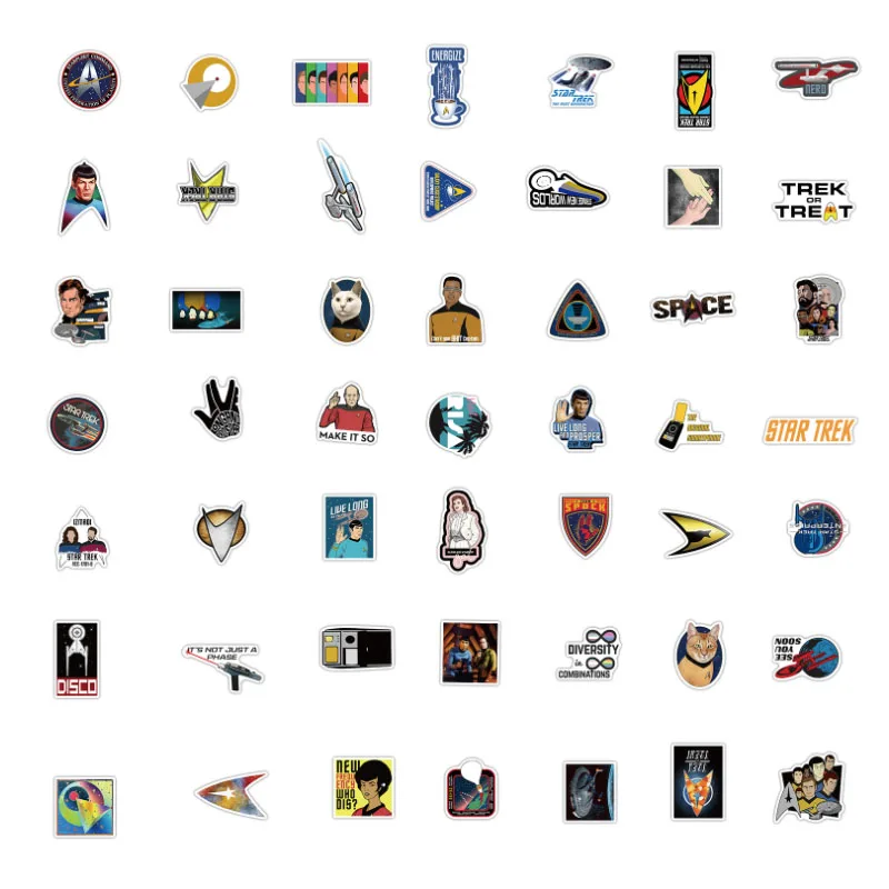 10/30/50/100Pcs Movie star trek For Snowboard Laptop Luggage Fridge Car- Styling Vinyl Decal Home Decor Stickers