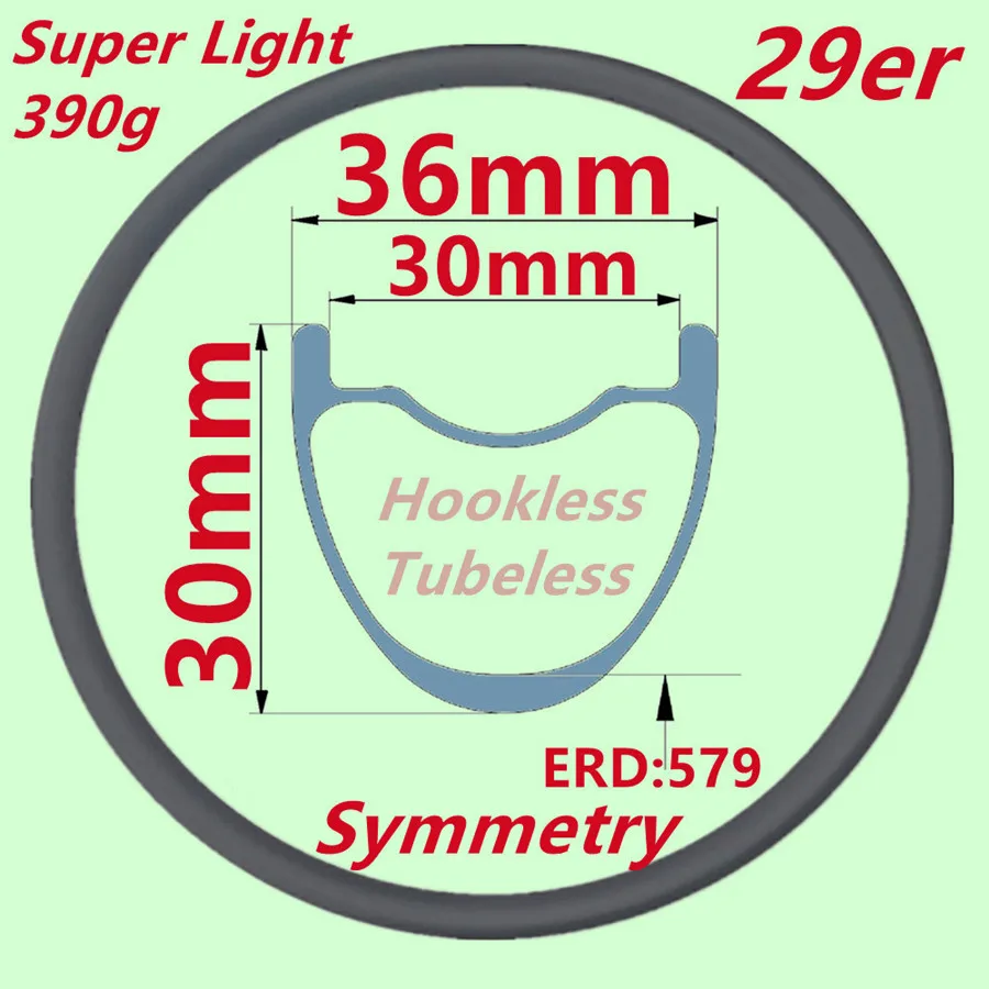 MTB Carbon Rim UD Matte 28 Holes MTB Rim 29er/27.5er 650B Bike Rim Size 20 25 30MM Depth Super Light XC MTB Carbon Bicycle Rims