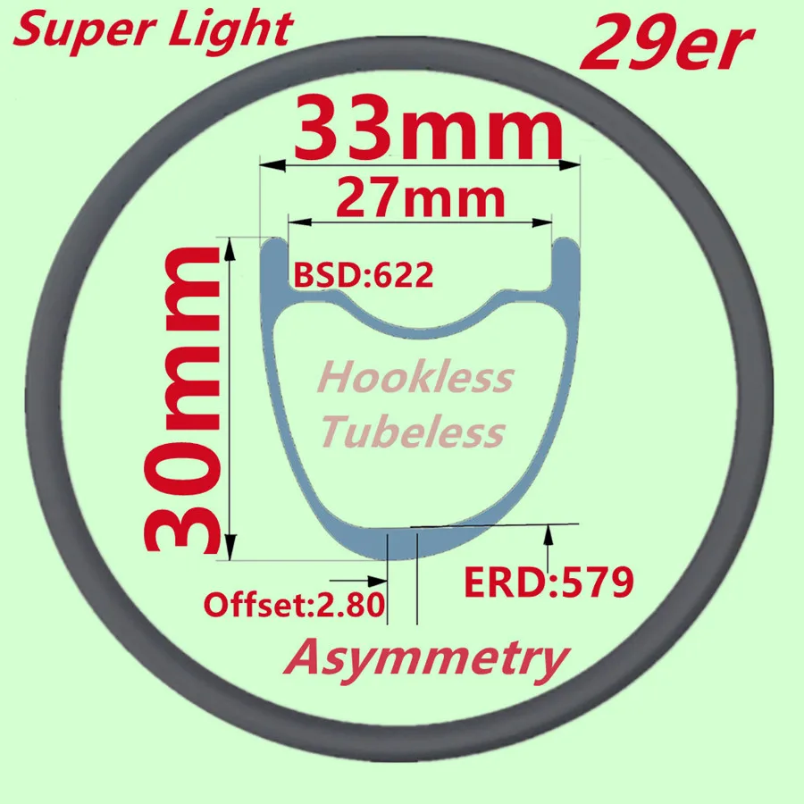 MTB Carbon Rim UD Matte 28 Holes MTB Rim 29er/27.5er 650B Bike Rim Size 20 25 30MM Depth Super Light XC MTB Carbon Bicycle Rims