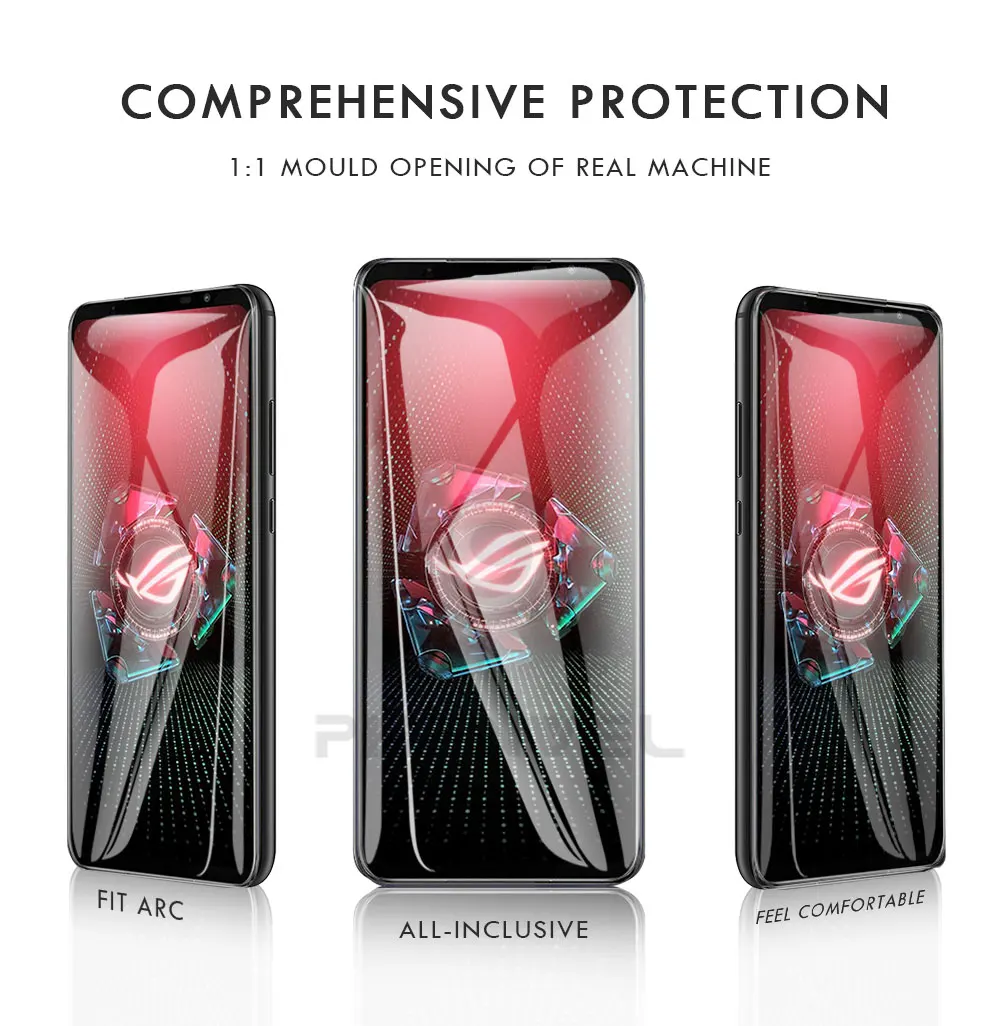 Tempered Glass Screen Protector For Asus Rog Phone 5 3 7 6D 5S 6 8 9 Pro Oleophobic Protective Glass