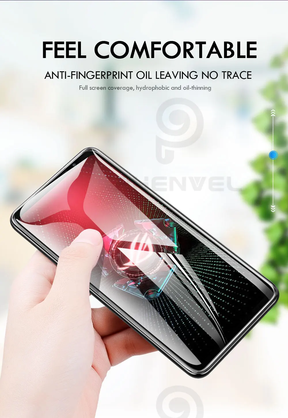 Tempered Glass Screen Protector For Asus Rog Phone 5 3 7 6D 5S 6 8 9 Pro Oleophobic Protective Glass
