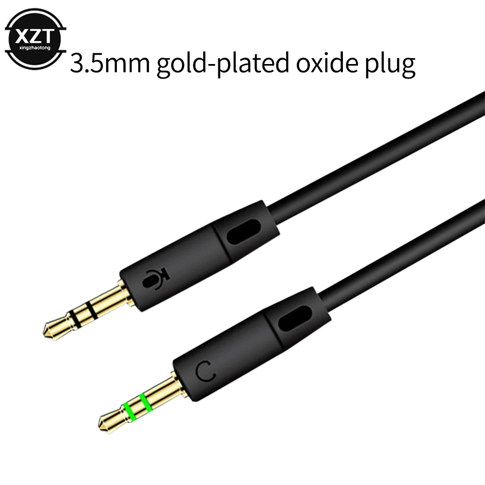 3.5mm Jack Microphone Headset Audio Splitter Cable Female to 2 Male Headphone Mic Aux Extension Cables For phone Computer Cabo