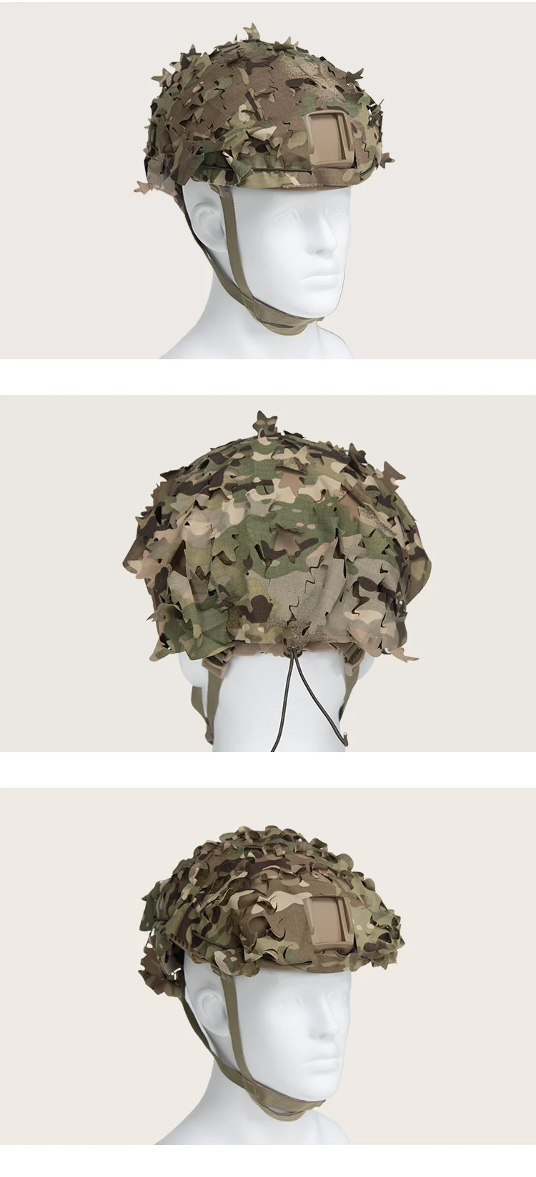 3D Camo Laser Cut Leaf Shape Airsoft Helmet Cover Mesh Helmet Cloth Paintball Paratrooper Hunting Airsoft Helmet Accessories
