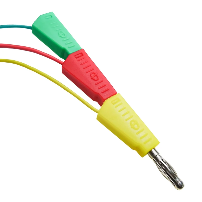 P1530 P1532 10PC Jumper Wires Male to 4mm Stackable Banana Plug Silicone Dupont Cable Electronic DIY Kit for Arduino Breadboard