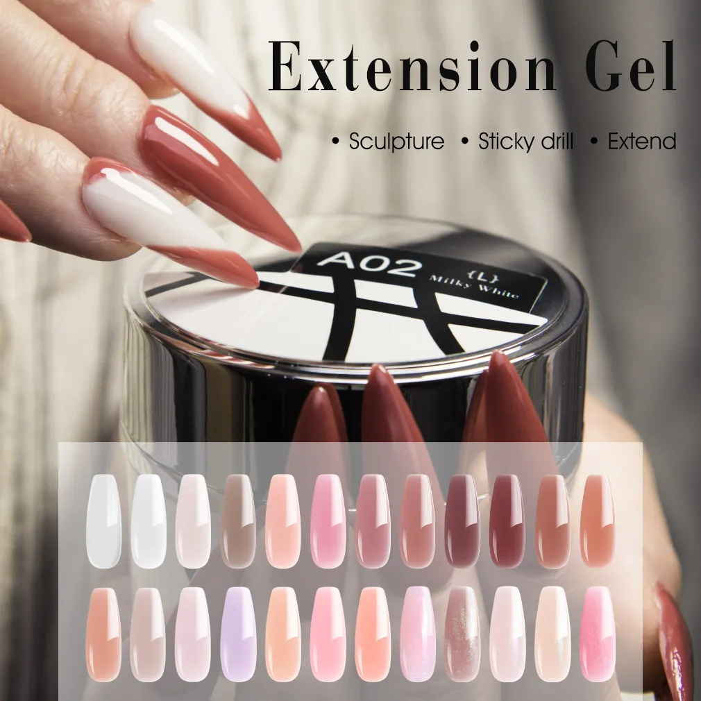 VENALISA Jelly Gel 50ml Pink Nude Collection Not Burning Hard Gel Soak Off UV LED Soft Extension Builder Nail Gel Nail Manicure
