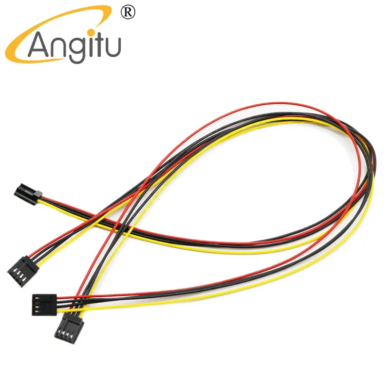 Angitu ITX FDD Floppy 4Pin Female to 4Pin Female Small 4pin Converter Power Supply Leads Cable Cord 1pc-30CM 50CM