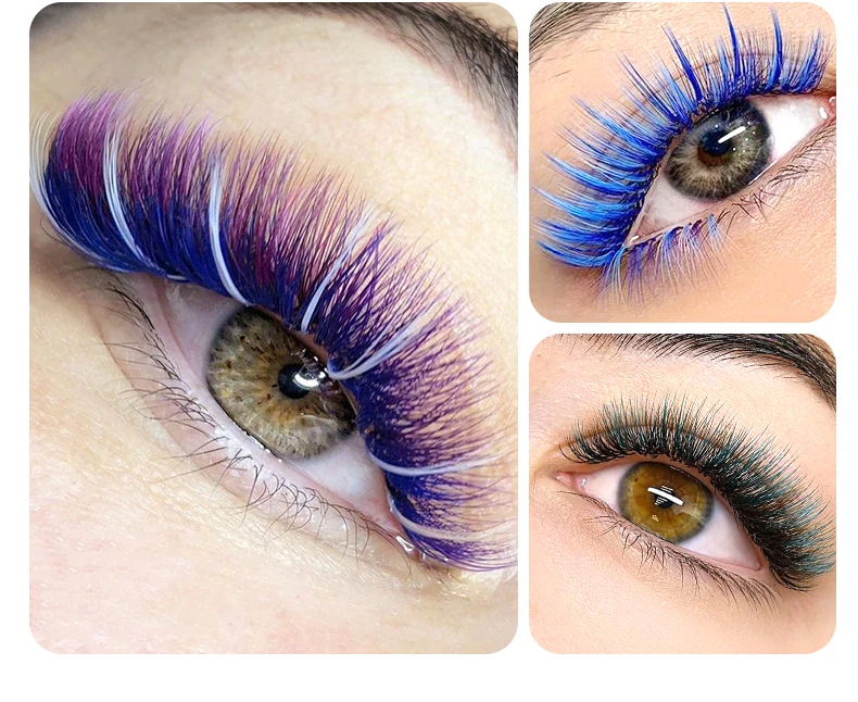 H&L New C/D/CC Curl 0.07 mm Mix Length False Lashes Eyelash Individual Colored Lashes Faux Eyelash Extensions
