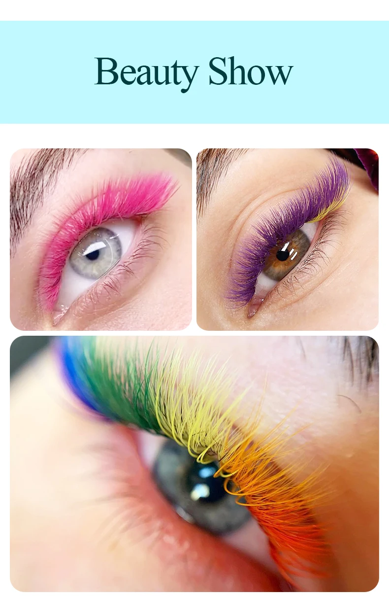 H&L New C/D/CC Curl 0.07 mm Mix Length False Lashes Eyelash Individual Colored Lashes Faux Eyelash Extensions