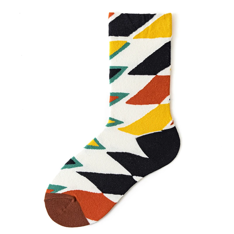 Qisin 1Pairs Women Sock Cartoon Print Creative Fashion Personalized Novelty Men Women Socks Winter Warm Comfortable Cotton Socks