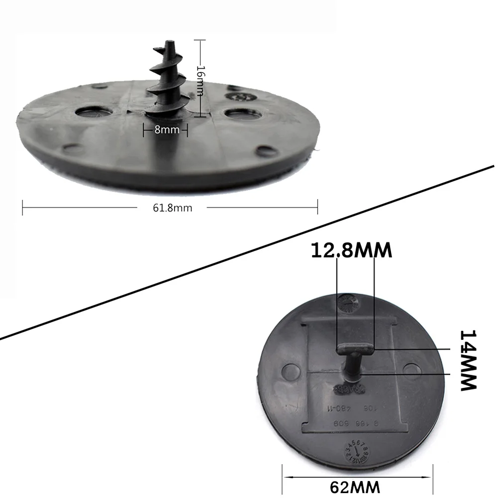 2Pcs Floor Mat Clips for BMW Mini 1 3 Series 5 F10 F11 X5 Car Hook Loop Carpet Fixing OE 07149166609 9171368 106480 Sticker Clip
