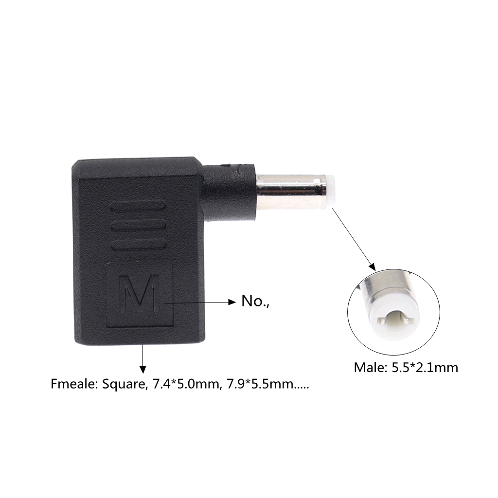 DC Power plug connector 5.5x2.5 7.9x0.5 7.4x5.0 4.5x3.0 4.0x1.7 mm DC female Adapter Connector to 5.5*2.1mm male