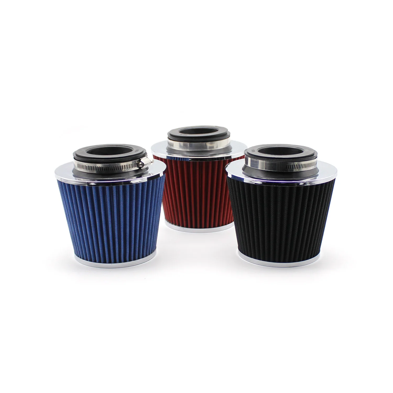 Car High Flow Air Filter Cold Air Intake Universal Filters 2.5 3" 3.5inch for Sport Racing Car Engine Air Inlet 90 80 76 70 63MM