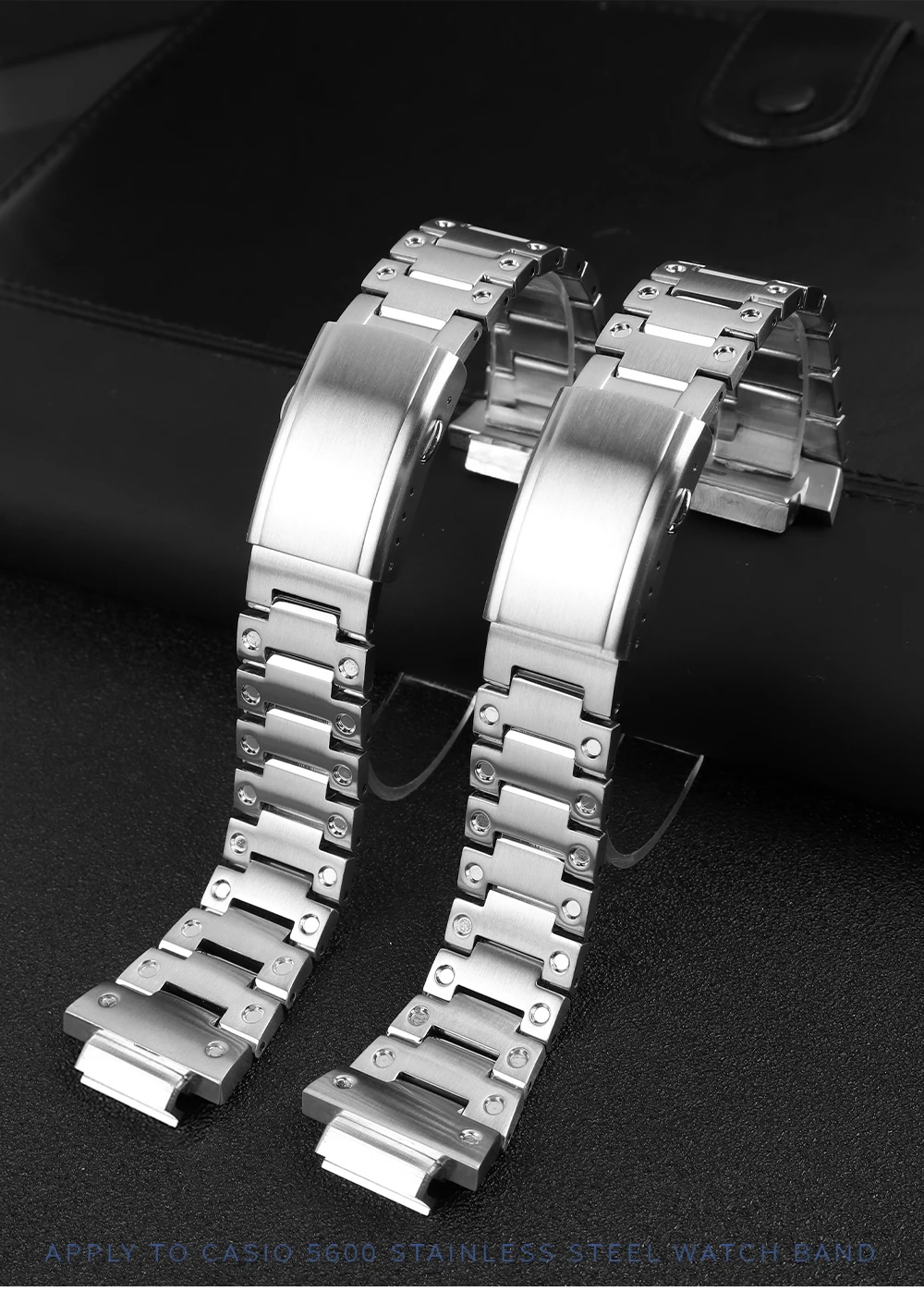 Stainless Steel Watchband for Casio G-Shock GW-M5610 DW5600 GW-5000 GBM-2100 GA2100 GM5600 GM2100 Watch Band Solid Steel Strap