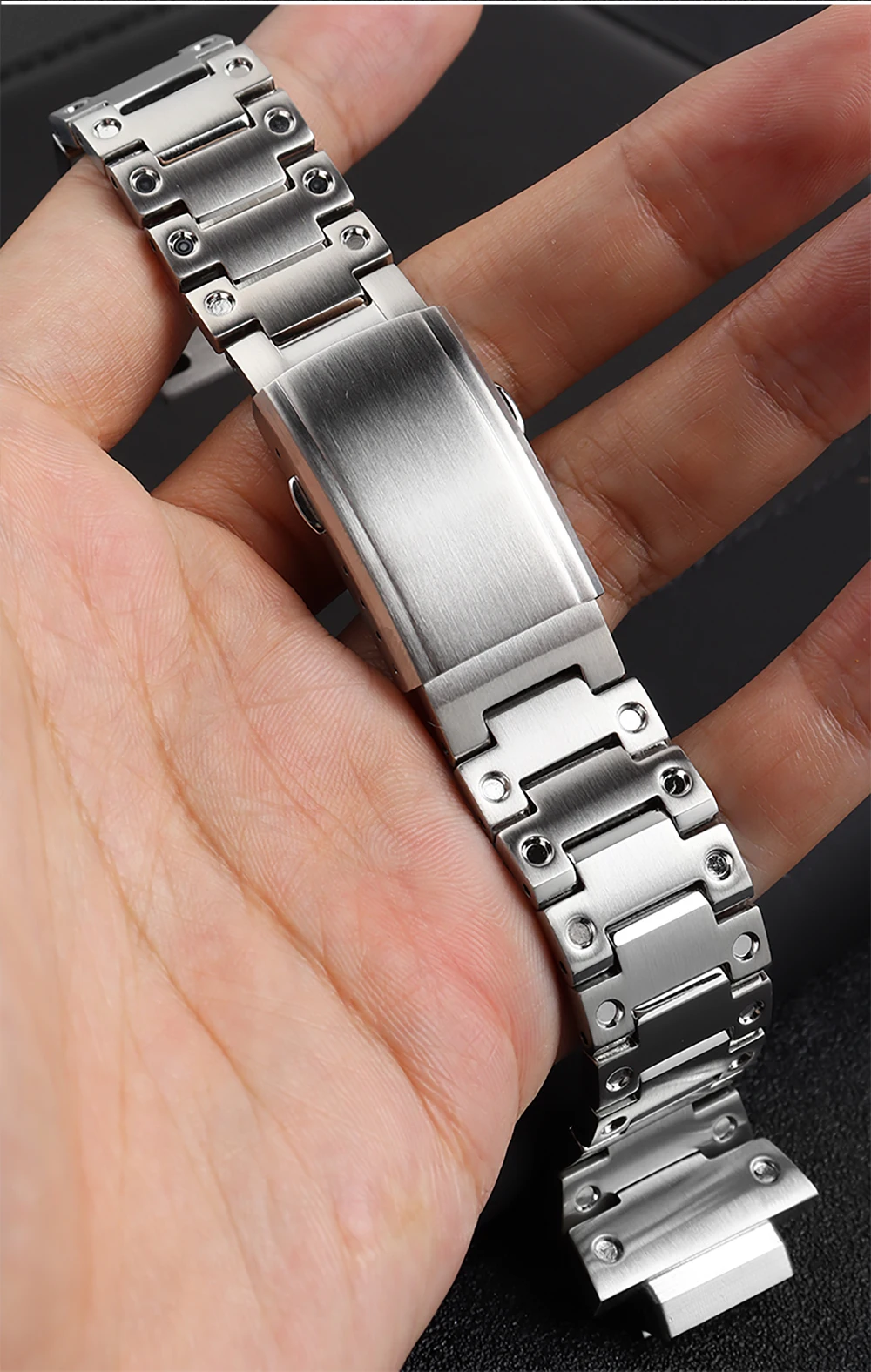 Stainless Steel Watchband for Casio G-Shock GW-M5610 DW5600 GW-5000 GBM-2100 GA2100 GM5600 GM2100 Watch Band Solid Steel Strap
