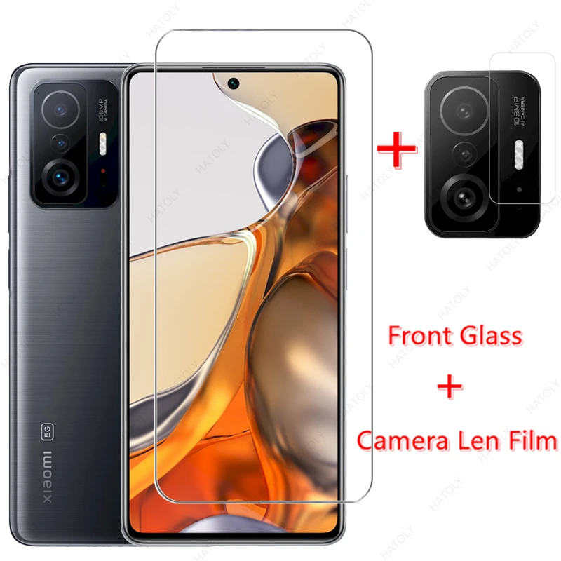 For Xiaomi 11T Pro Glass Tempered Glass for Xiaomi Mi 11T 11X 10T 13 12T Pro 11Lite Front Glass Screen Protector Camera Len Film