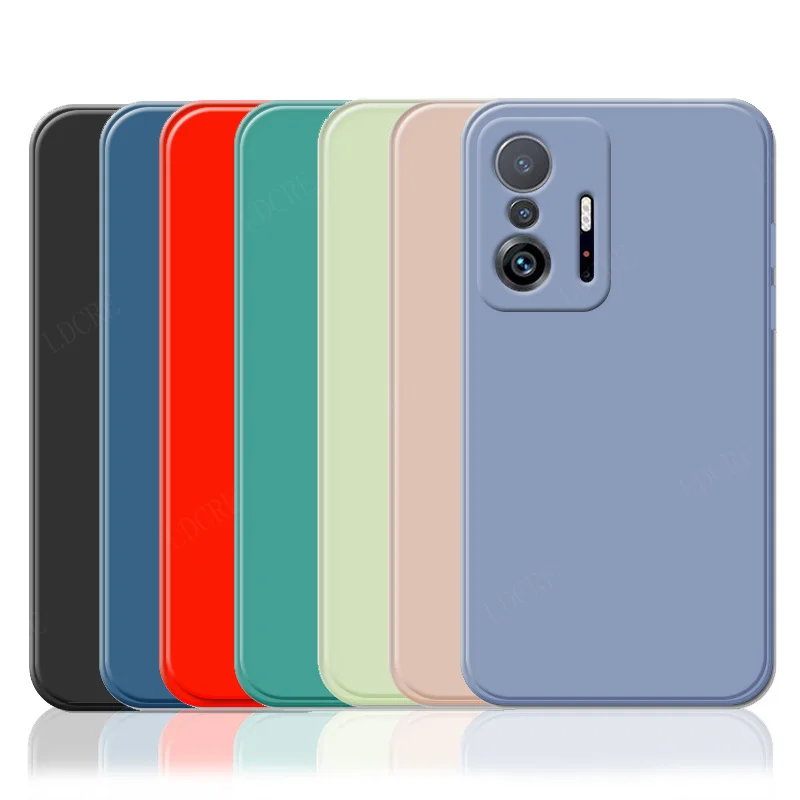For Cover Xiaomi Mi 11T Case For Mi 11T Capas Silicone Phone Armor Bumper Back Shockproof Soft TPU Case For Mi 11T Pro Fundas