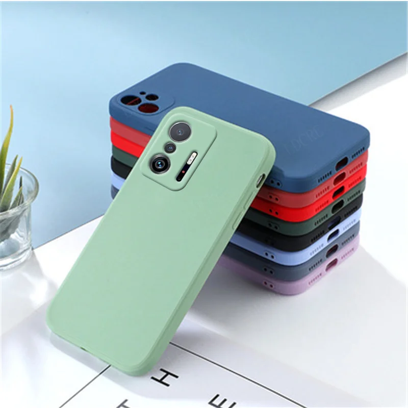 For Cover Xiaomi Mi 11T Case For Mi 11T Capas Silicone Phone Armor Bumper Back Shockproof Soft TPU Case For Mi 11T Pro Fundas