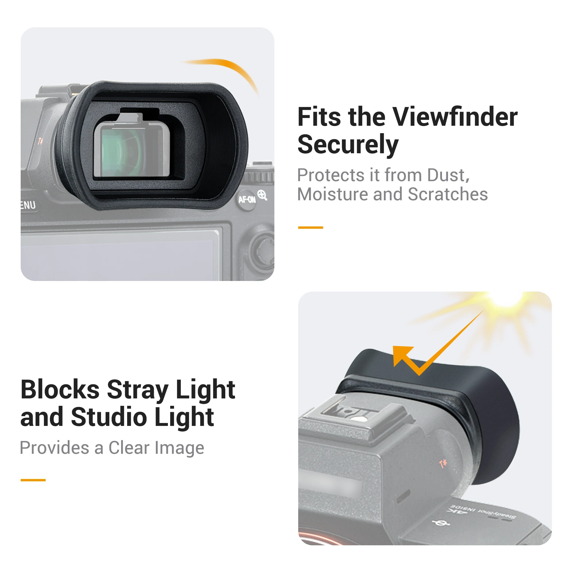 FDA-EP18 Soft Silicon Camera Viewfinder Eyecup for Sony A9 II, A7, A7 II, A7 III, A7R, A7R II, A7R III, A7R IV, A7S, A7S Eye Cup