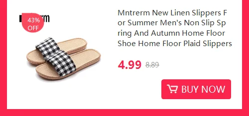 Mntrerm 2023 New Men's and Women's Slippers Baotou Embroidered Linen Slippers Four Seasons Breathable EVA Home Viscose Slippers