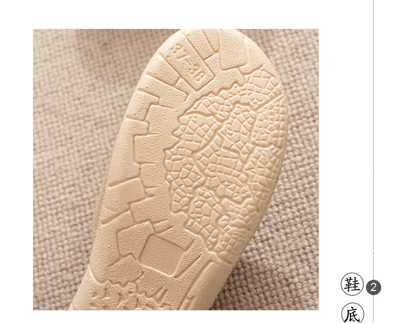Mntrerm 2023 New Men's and Women's Slippers Baotou Embroidered Linen Slippers Four Seasons Breathable EVA Home Viscose Slippers