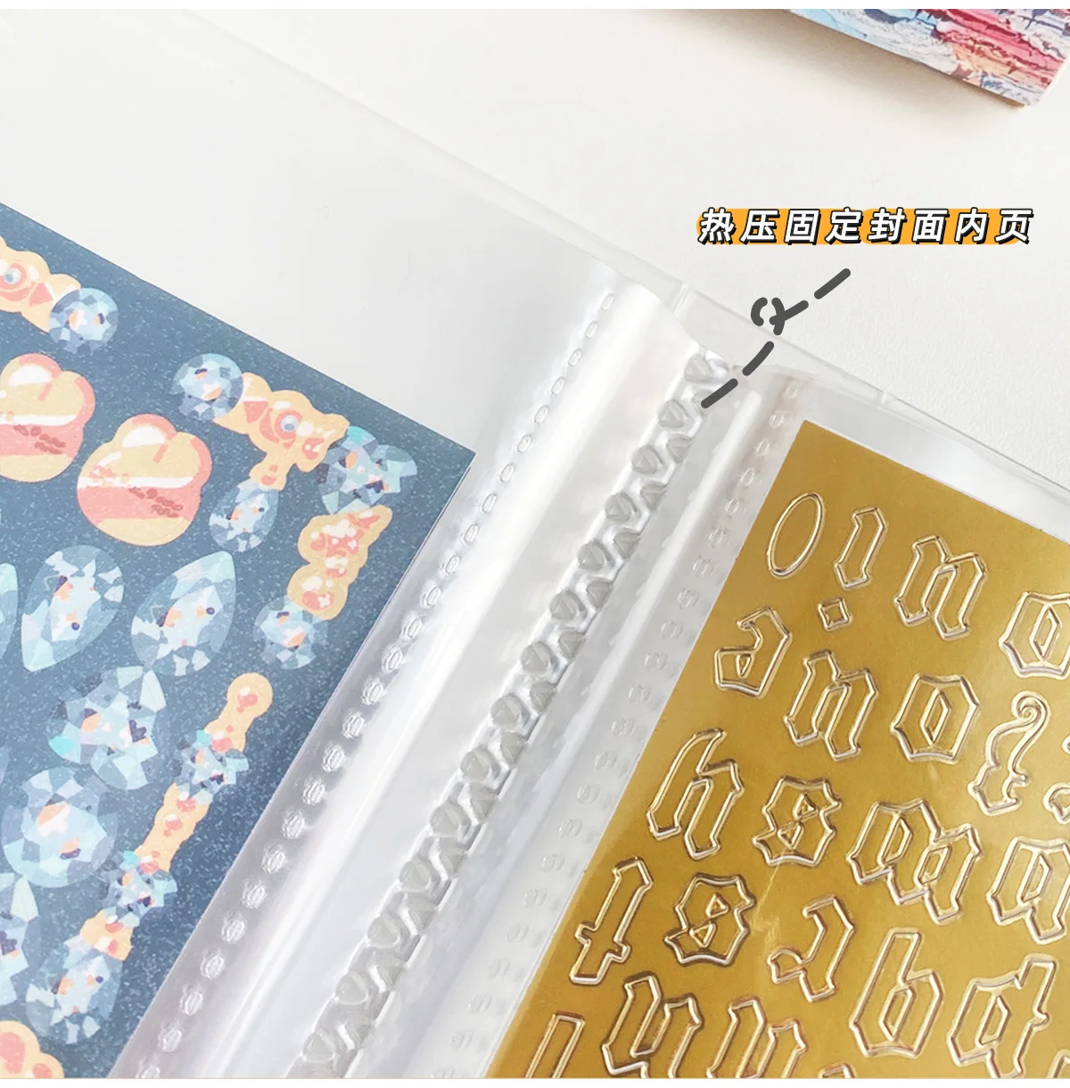Yoofun Sticker Material Collection Holder Storage Book Case Transparent Photo Album Scrapbooking Material Paper Book Stationery
