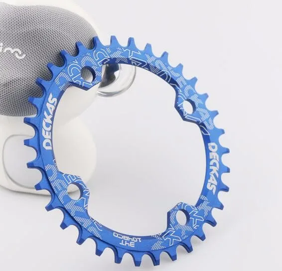 Deckas 104BCD Oval Round Narrow Wide Chainring MTB Mountain Bicycle 32T 34T 36T 38T Crown Crankset Single Tooth Plate Parts