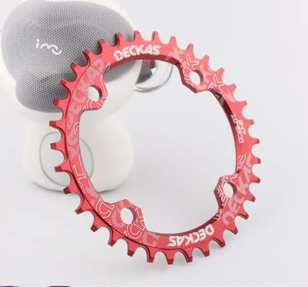 Deckas 104BCD Oval Round Narrow Wide Chainring MTB Mountain Bicycle 32T 34T 36T 38T Crown Crankset Single Tooth Plate Parts