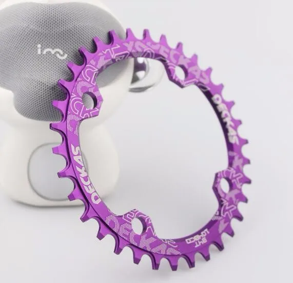 Deckas 104BCD Oval Round Narrow Wide Chainring MTB Mountain Bicycle 32T 34T 36T 38T Crown Crankset Single Tooth Plate Parts