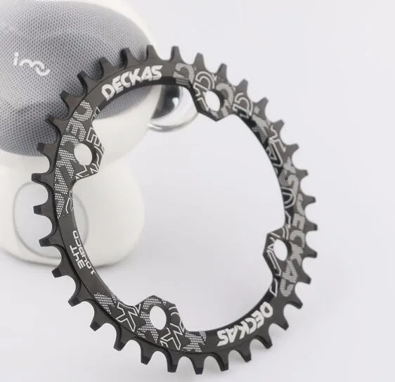 Deckas 104BCD Oval Round Narrow Wide Chainring MTB Mountain Bicycle 32T 34T 36T 38T Crown Crankset Single Tooth Plate Parts