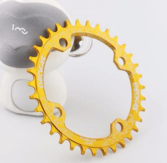 Deckas 104BCD Oval Round Narrow Wide Chainring MTB Mountain Bicycle 32T 34T 36T 38T Crown Crankset Single Tooth Plate Parts