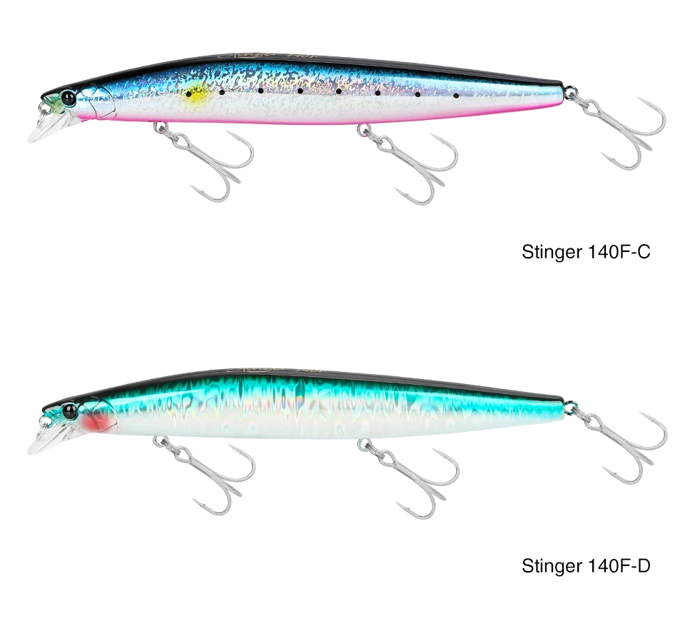 TSURINOYA 140F Ultra-long Casting Floating Minnow STINGER 140mm 24g Artificial Large Hard Bait Weight Sea Fishing Lure