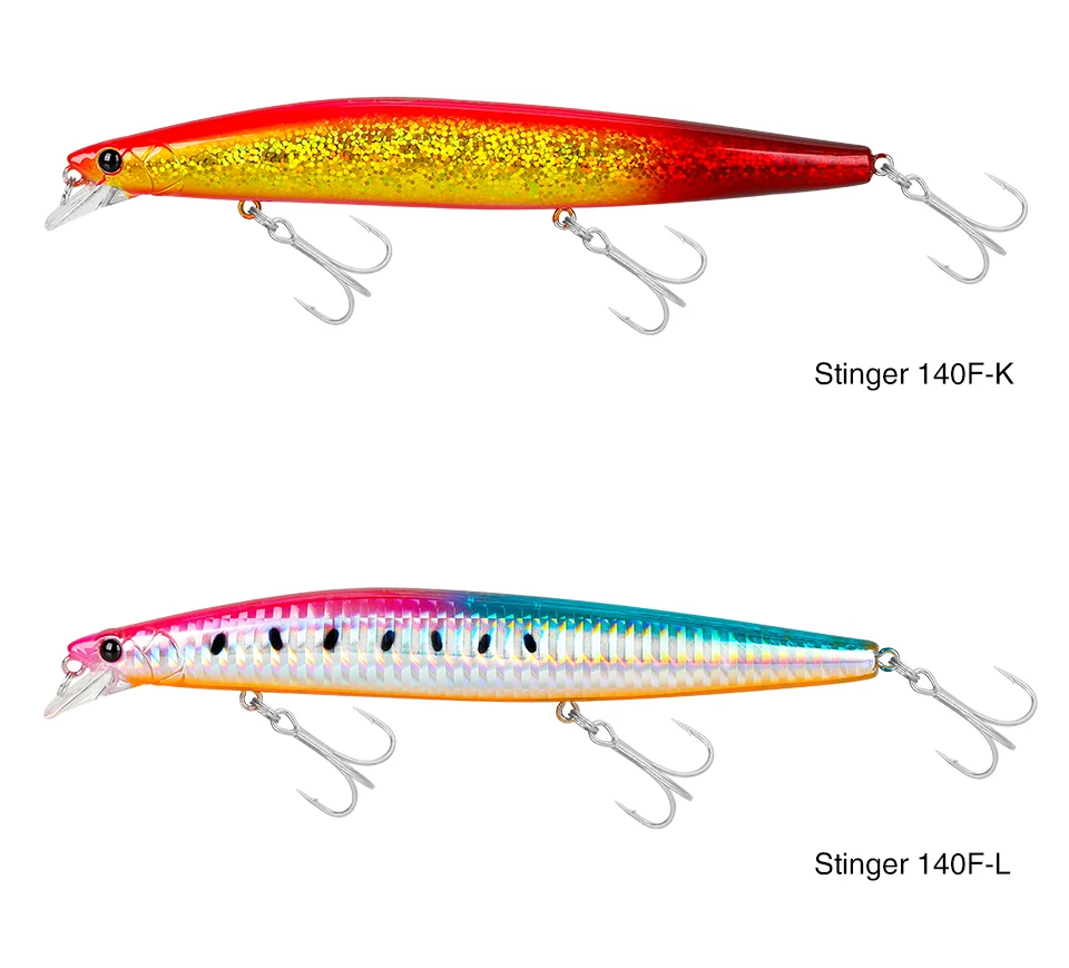 TSURINOYA 140F Ultra-long Casting Floating Minnow STINGER 140mm 24g Artificial Large Hard Bait Weight Sea Fishing Lure