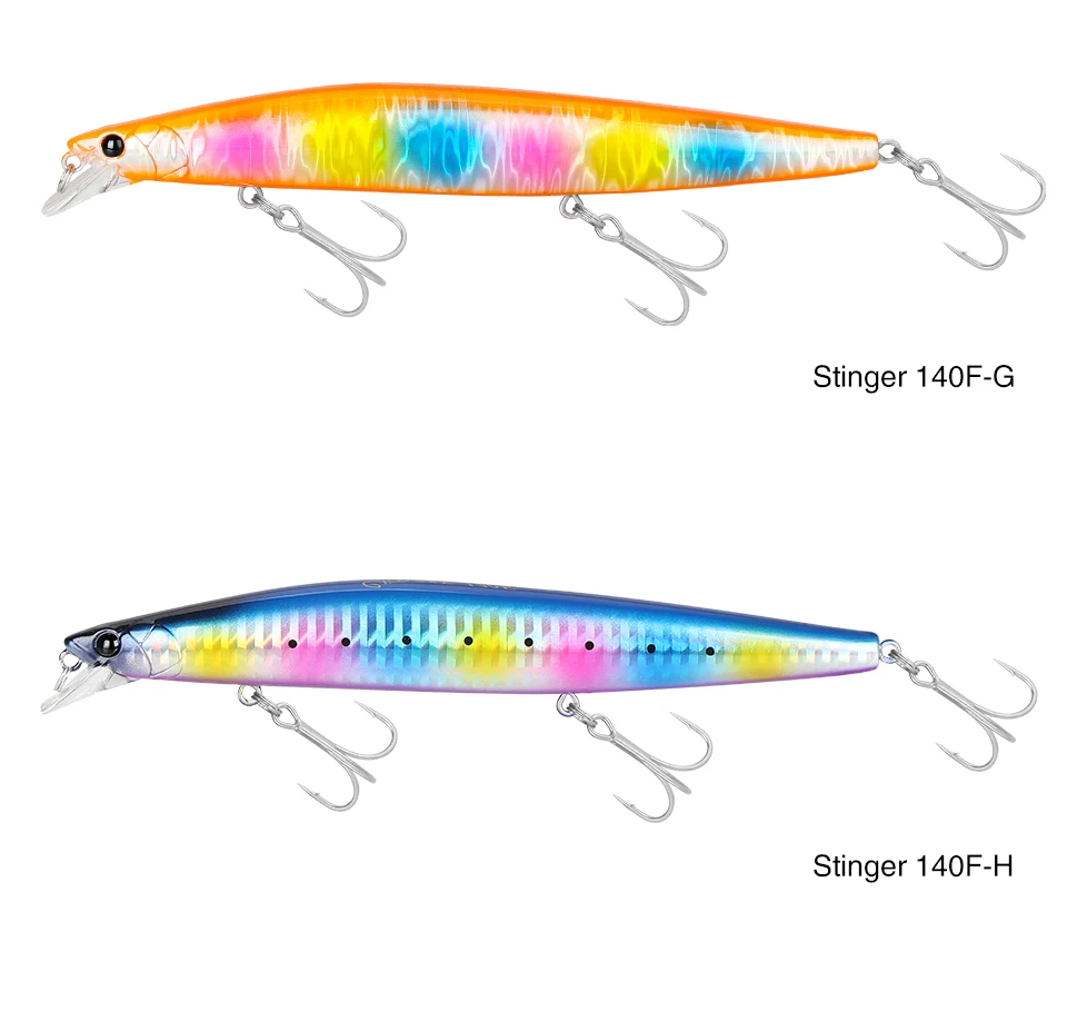 TSURINOYA 140F Ultra-long Casting Floating Minnow STINGER 140mm 24g Artificial Large Hard Bait Weight Sea Fishing Lure