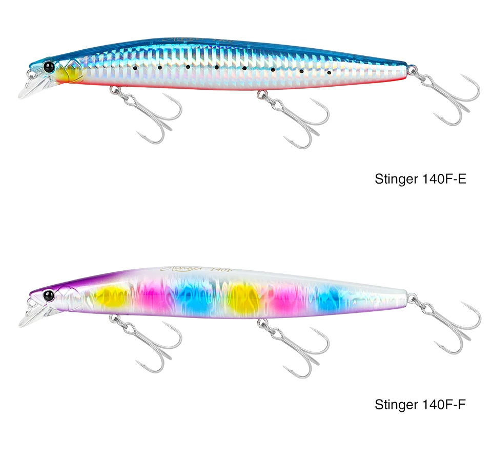 TSURINOYA 140F Ultra-long Casting Floating Minnow STINGER 140mm 24g Artificial Large Hard Bait Weight Sea Fishing Lure