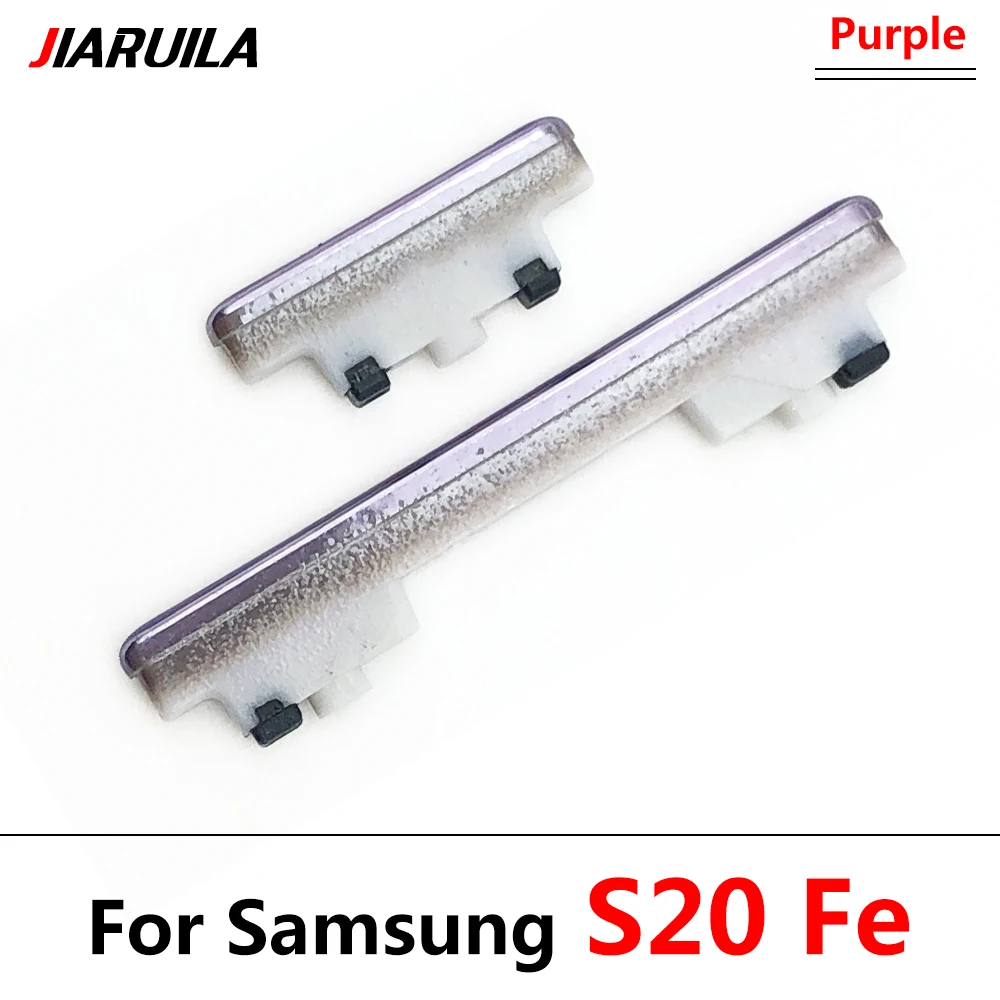 New Side Volume Button + Power ON / OFF Button Key Set Replacement Parts For Samsung S21 Plus / S20 Fe / S20 Ultra / S21 Fe