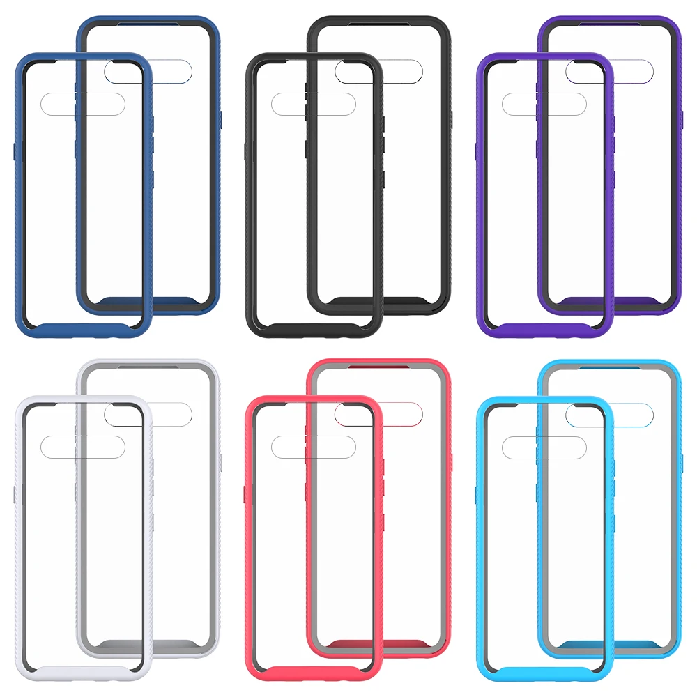 Hybrid TPU/PC Sky Case For LG V60 ThinQ Fundas Capa Two Layer Structure Shockproof Crystal Clear Shell Cover For LG V50s ThinQ