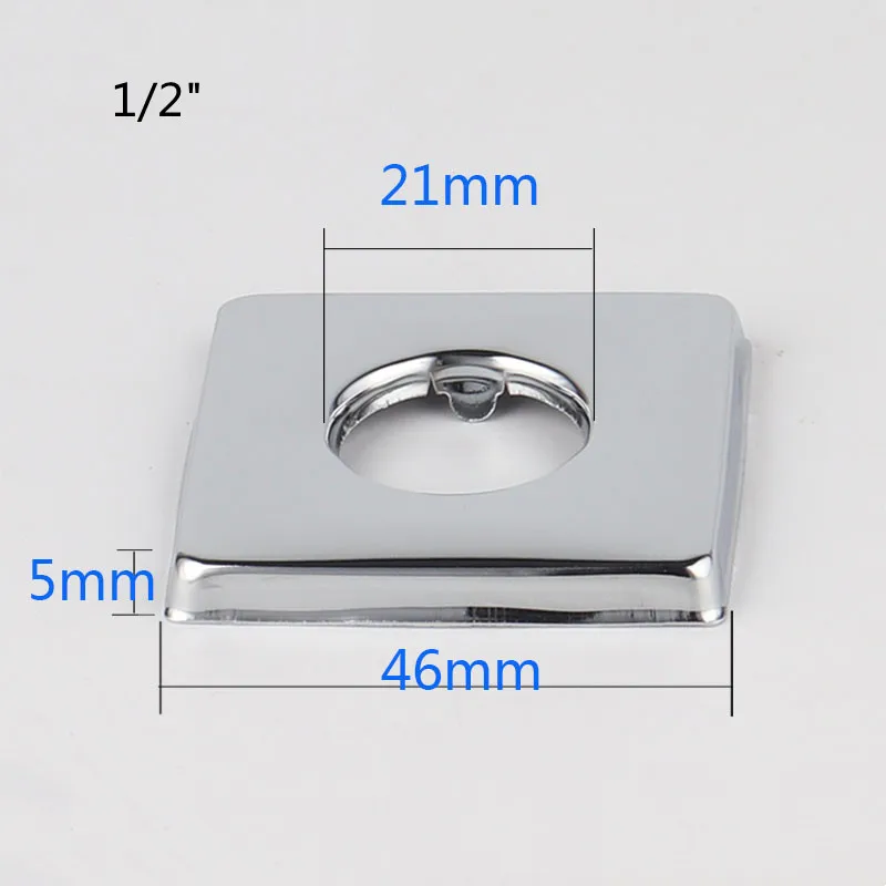 2PCS 1/2"3/4"Faucet Decorative Cover Stainless Steel Water Pipe Connector Heighten Valve Panel Shower Kitchen Faucet Accessories