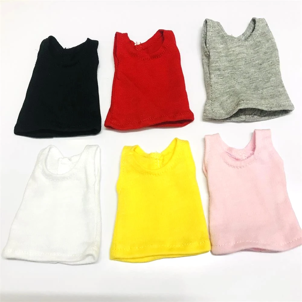 NEW 1PCS Blyth Clothes Vest Cute Base Shirt for Blyth, ,Momoko, Obistu, Licca , FR 1/6 Dolls Accessories