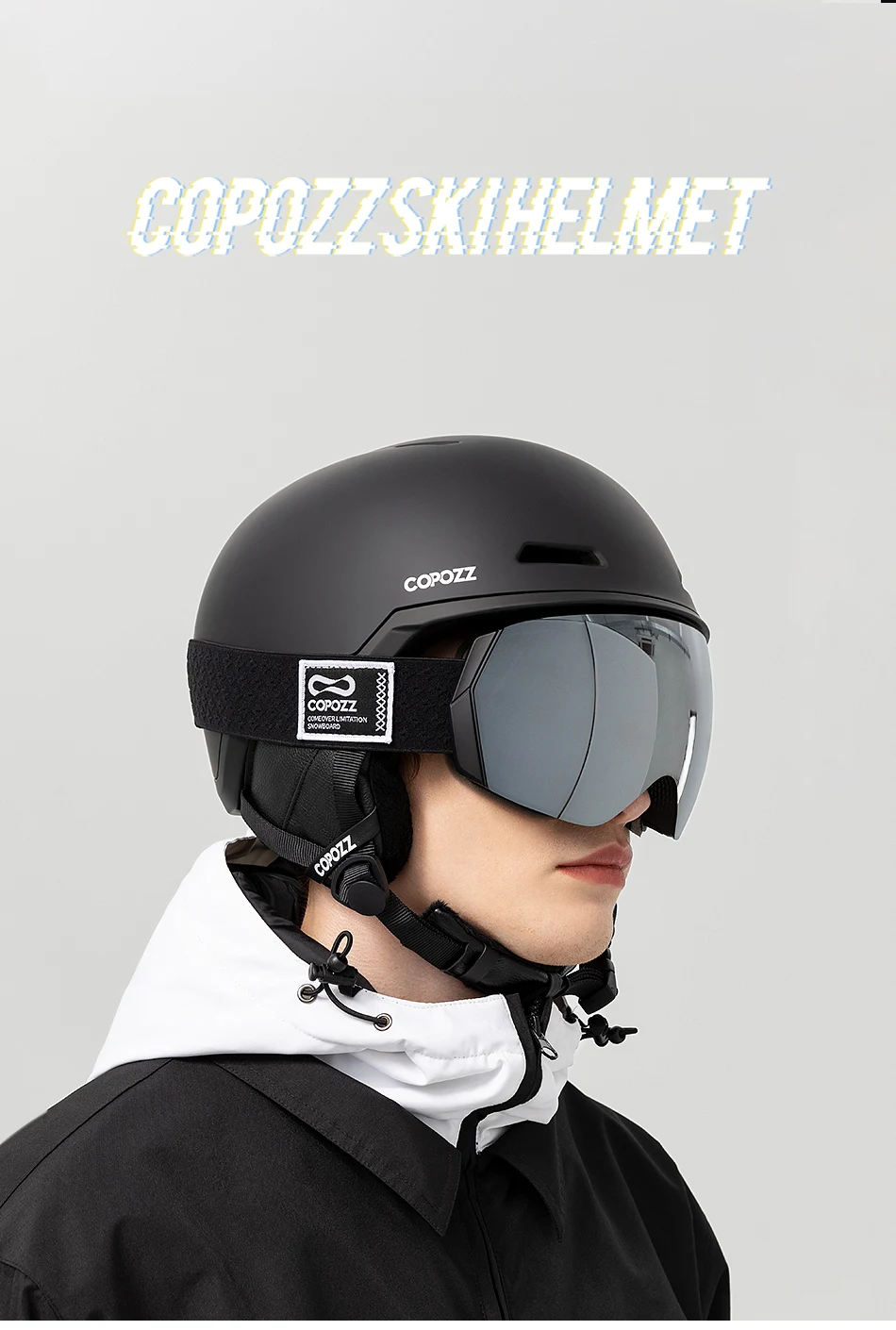 COPOZZ Winter Ski Snowboard Helmet Half-covered Anti-impact Safety Helmet Cycling Snowmobile Skiing Protective For Adult And Kid