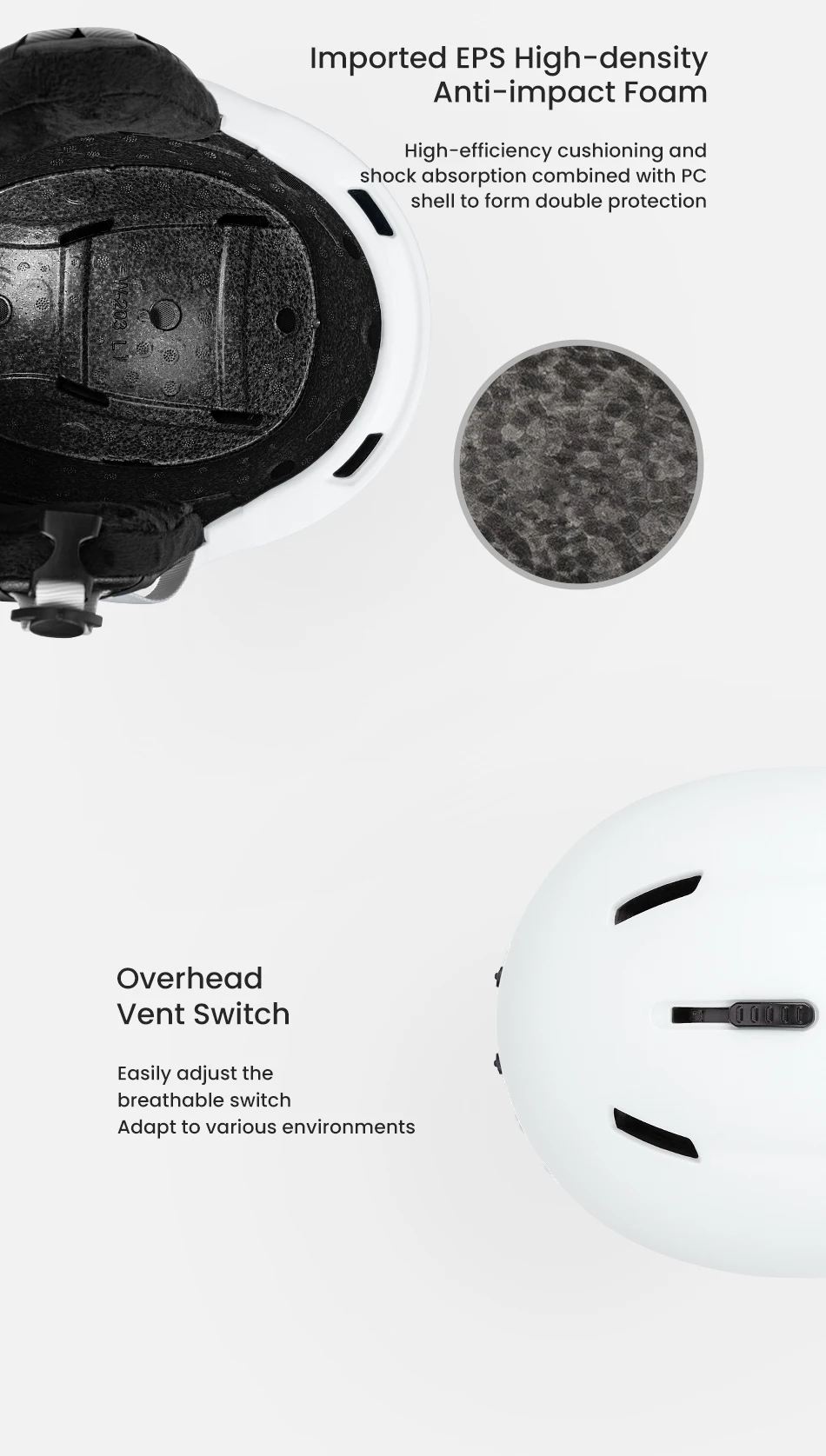 COPOZZ Winter Ski Snowboard Helmet Half-covered Anti-impact Safety Helmet Cycling Snowmobile Skiing Protective For Adult And Kid
