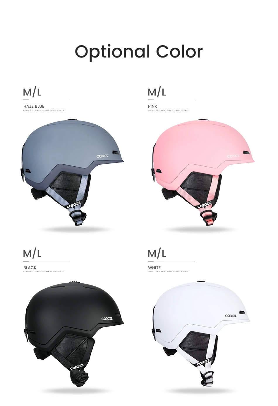 COPOZZ Winter Ski Snowboard Helmet Half-covered Anti-impact Safety Helmet Cycling Snowmobile Skiing Protective For Adult And Kid