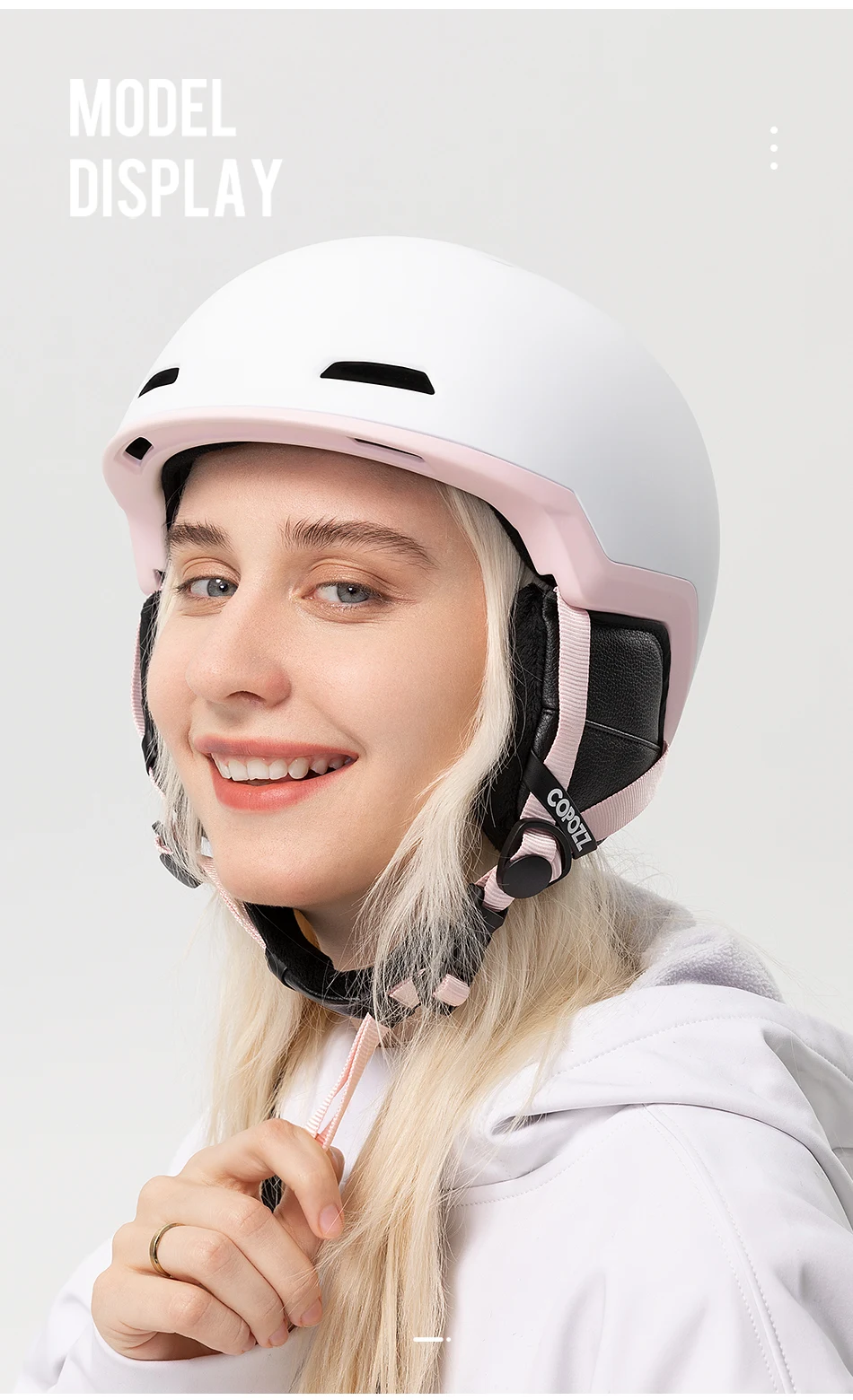 COPOZZ Winter Ski Snowboard Helmet Half-covered Anti-impact Safety Helmet Cycling Snowmobile Skiing Protective For Adult And Kid