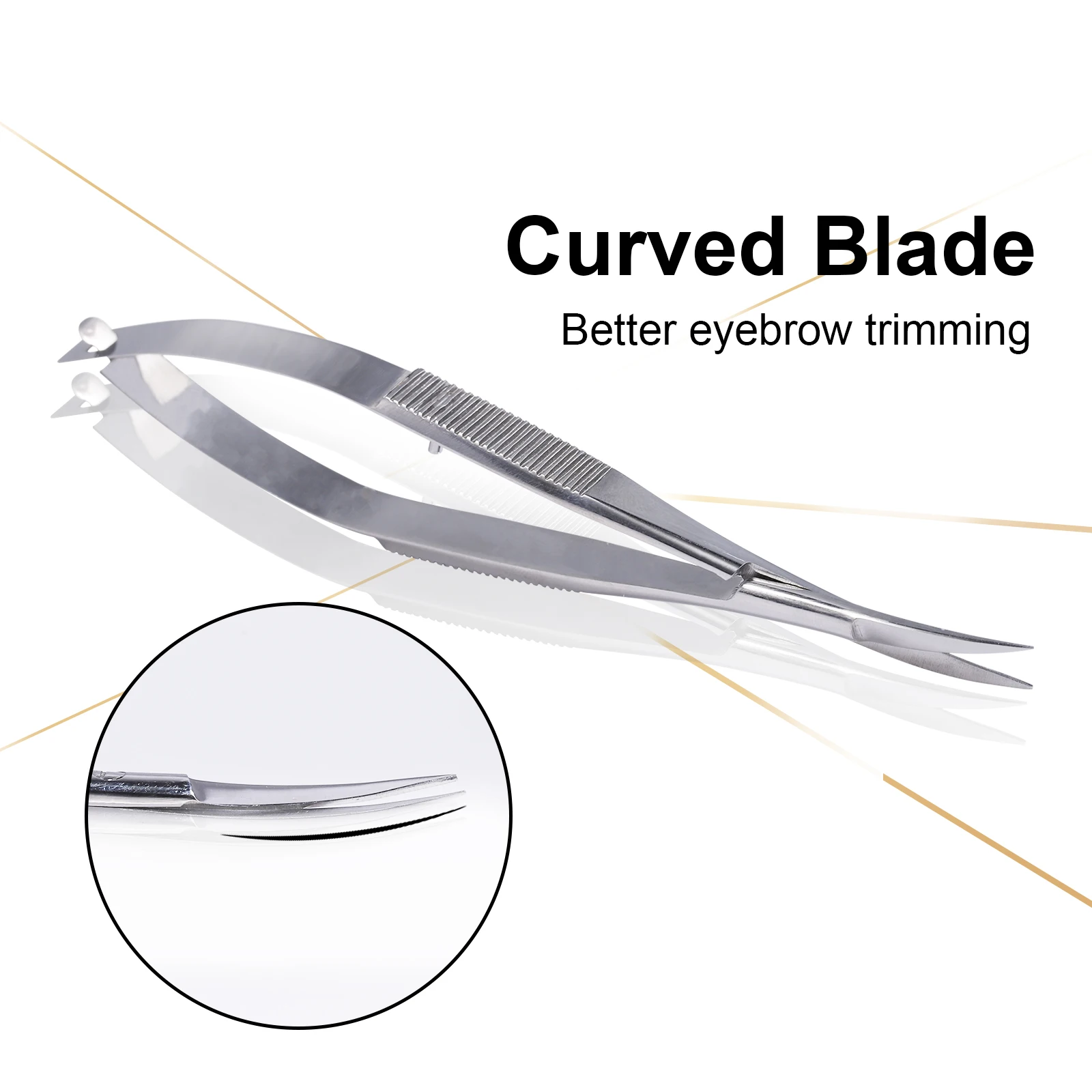 BNG Stainless Steel Cuticle Nipper Pliers Dead Skin Remover Squeeze Straight Manicure Scissors Eyebrow Scissors Beauty Tools