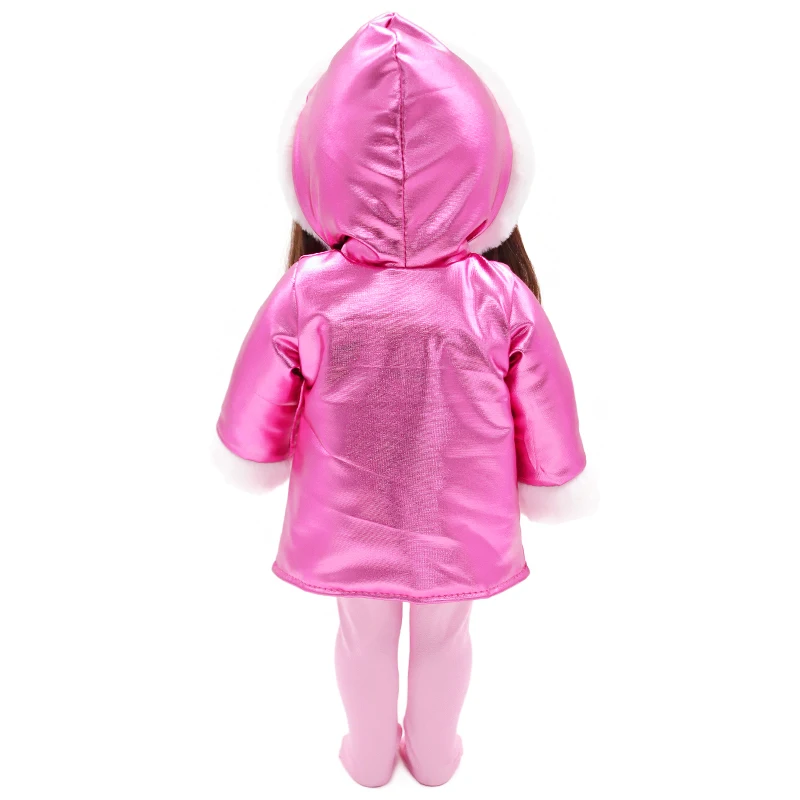 Cute Doll Accessories 18Inch American Doll Hanging Ear Covering Yellow Cartoon Smile Face Winter Clothes For 43cm New Born Doll