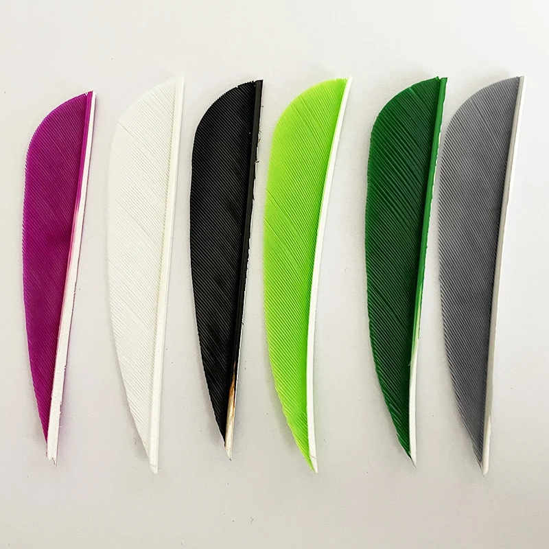 100Pcs 3 Inch Archery Feathers Fletching Right/Left Wings Natural Turkey Vanes Arrow Fletches Feather DIY Hunting Accessories