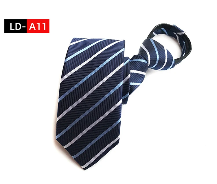 Ties For Men Black Tie Zipper Pre-tied Bow Tie Women's Green Navy Blue Red Neckties Classic 8cm Neck For Men Shirt Cravat Zipper