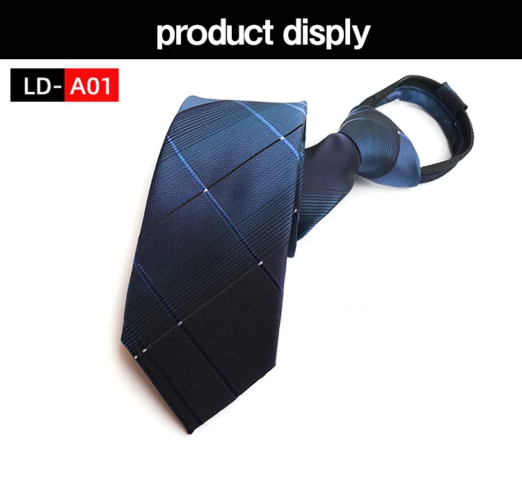 Ties For Men Black Tie Zipper Pre-tied Bow Tie Women's Green Navy Blue Red Neckties Classic 8cm Neck For Men Shirt Cravat Zipper