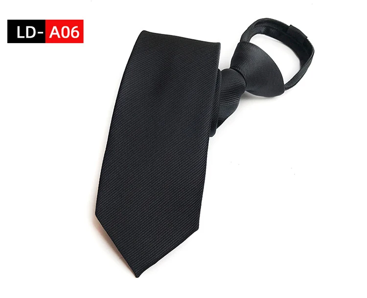 Ties For Men Black Tie Zipper Pre-tied Bow Tie Women's Green Navy Blue Red Neckties Classic 8cm Neck For Men Shirt Cravat Zipper
